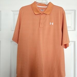 Under Armour Men's Orange Polo Shirt